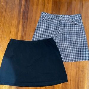 DUO Brandy Melville Skirts ONE SIZE, BOTH NEVER WORN